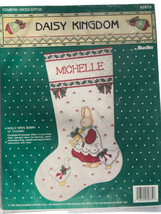Daisy Kingdom Christmas Stocking Kit Holly Days Bunny Cross Stitch  - £15.11 GBP
