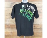 Billabong T-Shirt Mens Size M Black TM12 - £6.61 GBP
