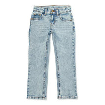 Wonder Nation Boys Distressed Straight Leg Denim Jeans Husky 12 - Adj Waist - £8.64 GBP