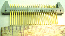 1 NOS 3M 3435 Dual Row 25 Sq. .032 Gold Pins Connector  3-1/4&quot;L X 1/4&quot; W... - $8.86
