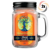 2x Jars Beamer Candle Michigan Peach Tree Scent Odor Eliminator Candle | 12oz - £29.03 GBP