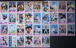 1982 Topps Los Angeles Dodgers Team Set of 33 Baseball Cards - $12.00