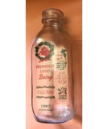 Promised Land Special Edition Milk Dairy Bottle Egg Nog 1997 Christmas 2... - $376.98 MXN