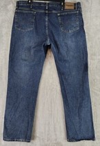 Wranglers Rugged Wear Jeans Mens 42 x 32 Blue Denim Outdoor Workwear Cas... - £28.01 GBP