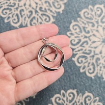 Vintage Silver Bohemian Boho Abstract Geometric Pendant - $24.99