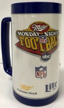 Miller Beer ABC Monday Night Football NFL Vintage INSULATED Beer Mug Retro - £10.15 GBP