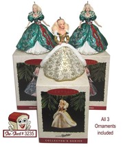 Lot of 3 Barbie Holiday Hallmark Keepsake Ornament  NIB - £15.67 GBP