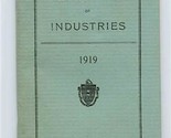 Bulletin of Industries Booklet 1919 Commonwealth of Massachusetts Fold O... - £13.96 GBP