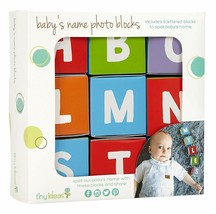New Tiny Ideas Baby’s ABC Name Photo Picture Blocks Letters A-Z - £6.20 GBP