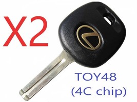 X2 Lexus TOY48 TR48PHT Transponder Key (Short) ES GS IS LS RX 99-03 Top ... - £12.33 GBP