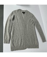CHARTER CLUB LUXURY GRAY 100% CASHMERE COMFY SHAWL COLLAR OPEN FRONT CAR... - $603.99 MXN
