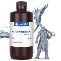 Grey, 1000G, Anycubic Water Washable 3D Printer Resin, 405Nm High Precision - £32.93 GBP