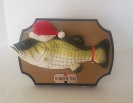 Vintage 1999 Gemmy Christmas Big Mouth Billy Bass Singing Santa Fish WOR... - £15.98 GBP
