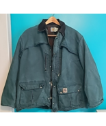 Vtg Carhartt C10HTG Jade Green Men 2XL Blanket Lined Coat Barn Chore Ran... - $203.78 CAD