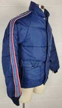 Vintage Horizon Sportswear Mens Blue Nylon Puffer Jacket Coat S-M - £19.46 GBP