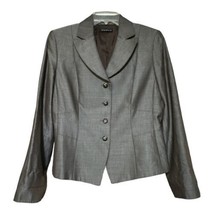 Tahari Womens Brown 4 Button Blazer/Jacket Size Large 12 No Size Tag - £11.81 GBP