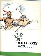 Old Colony Gin Poster and Mailer 1940&#39;s Indians and Pilgrims - £27.05 GBP