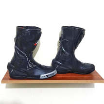 Full Black Motogp Motorcycle Racing Boots Motorbike Shoes Racing Leather Boots N - £96.38 GBP