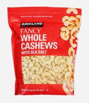 Kirkland Signature Whole Fancy Salted Cashews 2.5 lbs Resealable Bag  - £23.49 GBP+