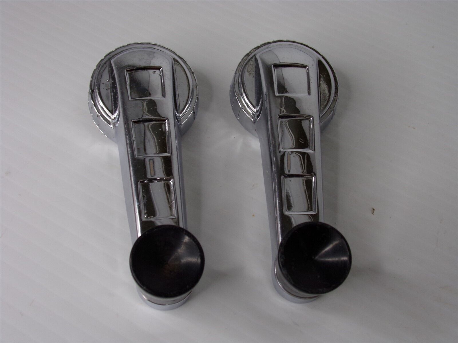 Pair Of Brown Rubber Escutcheons For 1948-1965 Dodge Truck Door Window Crank Handles