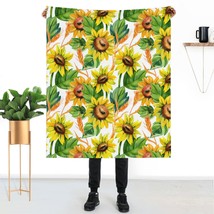 Thick sunflower flower decorative Flannel  fleece throw blanket  for Sofa Couch  - £18.32 GBP+
