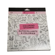 Coloring Stickers Activity Pack Unicorn Princess Animals Sloth Castle Horse Book - £5.59 GBP