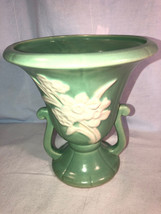 Weller 7 Inch Green Flower Vase - £39.32 GBP