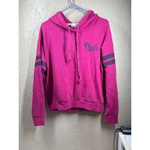Victoria&#39;s Secret Dark Pink Slouchy Pullover Hoodie Sweatshirt Jacket Si... - $21.95