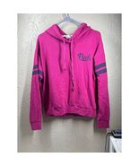 Victoria&#39;s Secret Dark Pink Slouchy Pullover Hoodie Sweatshirt Jacket Si... - $21.95