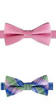 Tommy Hilfiger Big Boys Matthew Pre-Tied Solid Bow Tie, Various Colors - £11.86 GBP