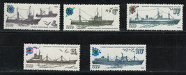 Russia Ussr Cccp 1982 Vf Mnh Stamps Set Scott # 5157-5161 Ships Of The Fishing - £1.72 GBP