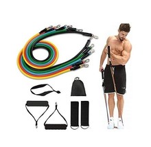 Resistance Bands Set Exercise Bands, 5 Piece Workout Bands, Indoor/Outdoor - £20.87 GBP