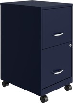 Lorell Soho Mobile File Cabinet, Navy - $116.99