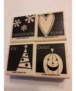 Stampin up stamp set &quot;SAY IT SIMPLY&quot;  SET OF 4 STAMPS - £11.86 GBP