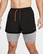 Nike Run Division. Men&#39;s 4&quot; 3-In-1 Running Shorts. Tight Lined. REG: $100. Sz:LG - £71.00 GBP