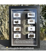 Framed Set of 8 x Genuine Common Chondrite Meteorites - L3, H3, L4, H4, ... - $510.49