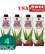 4 Bottles Forever Living Aloe Berry Nectar Gel Urinary Health Preservati... - £53.69 GBP