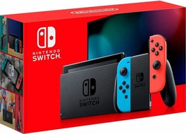 Nintendo Switch with Neon Blue and Neon Red Joy Con   HAC-001(-01) - £254.87 GBP