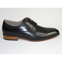 Men's Shoes Steve Madden Soft Leather upper Lace Up Imala Black image 8