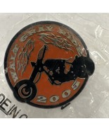 Orange Round 1&quot; Walt Gray Ride Pin 2005 Motorcycle Pinback Wilson Trophy... - €4,32 EUR