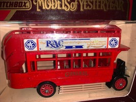 Matchbox Models of Yesteryear Y23 1922 Aecomnibus RAC NEW IN BOX England... - $15.72