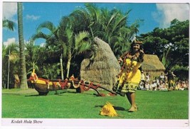 Postcard Rhythmic &amp; Graceful Hula Dancer At Kodak Hula Show Hawaii - $4.94