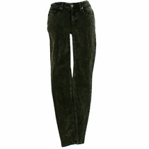 EILEEN FISHER Bronze Gray Mineral Washed Stretch Cotton Velveteen Skinny Pants 6 - £87.64 GBP