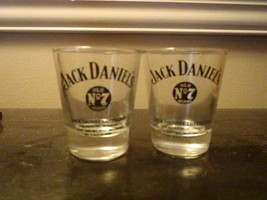 Two Jack Daniel&#39;s Weighted Old No. 7 Shot Glasses - £10.05 GBP