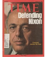 Time Magazine Canada 1974, March 25, Defending Nixon, Council James St. ... - £18.59 GBP