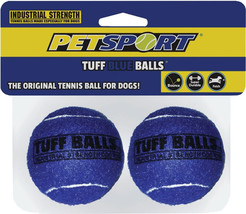 [Pack of 3] Petsport Tuff Blue Balls Industrial Strength Dog Toy 2 count - £24.12 GBP