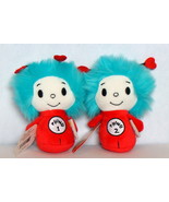 Hallmark Itty Bittys Dr Seuss Valentine&#39;s Day Thing 1 Thing 2 Plush Set ... - $29.90