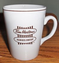 Vintage Tim Hortons Horton&#39;s Donuts 12oz. Always Fresh Coffee Tea Mug Steelite - £14.37 GBP