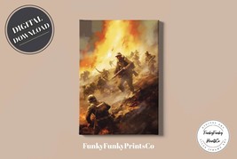 Powerful War Is Hell Art: Artisan Printable Wall Artwork | Digital Download - £2.72 GBP