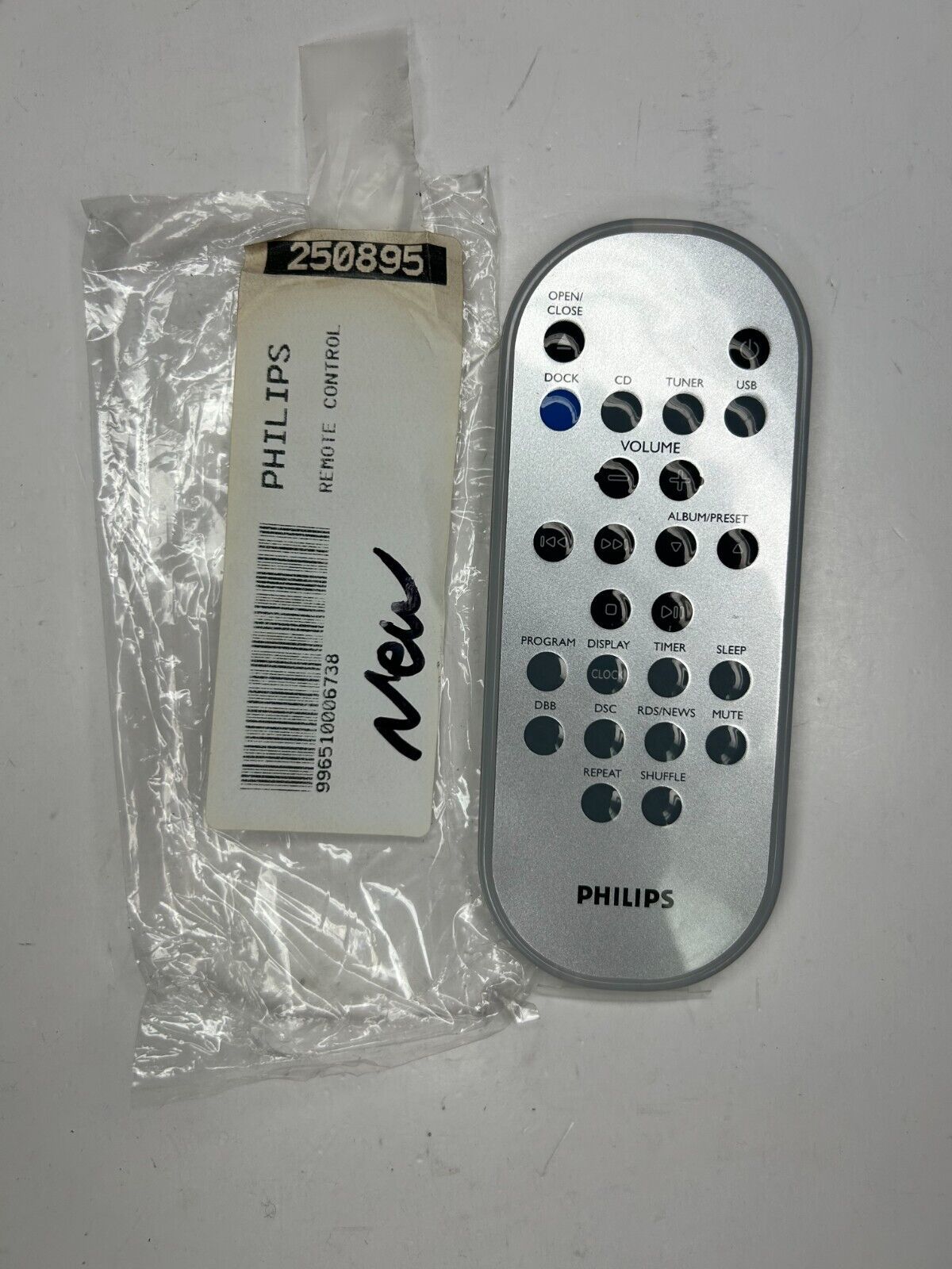 Philips Remote Control, Silver - OEM for CD Player Stereo MCM276R/37 MCM240/15 +  			